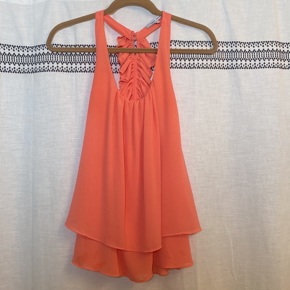 Naked Zebra Ruffle Racerback Tank